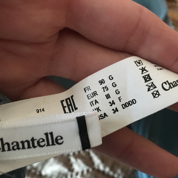 Chantelle Teal Lace Bra - Picture 2 of 2